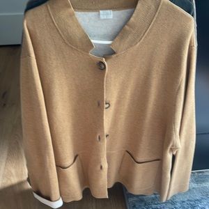 Poetry light top/jacket. Tan/copper in color